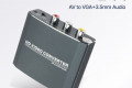 AV to VGA 컨버터 3RCA to VGA 오디오 스테레오 3.5mm 1080P CVBS L R NTSC PAL