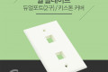 월 플레이트 듀얼포트 키스톤커버 2구 WALL PLATE