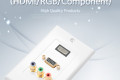 HDMI 월 플레이트 HDMI F 1Port VGA RGB 1Port 컴포넌트 3Port 벽면 벽부 판넬 WALL PLATE 매립 설치