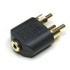 스테레오 RCA 젠더 Y형 3.5mm 스테레오 F to 2RCA M