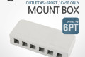 Mount 마운트 박스 box Case Outlet 6Port 케이스