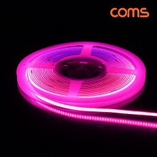 LED 줄조명 슬림형 DC 12V 초고휘도 슬림형 LED바 5M Pink 핑크 너비 5mm