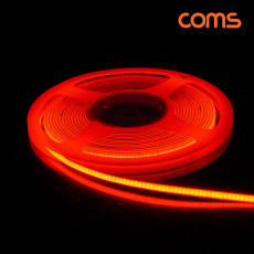 LED 줄조명 슬림형 DC 12V 초고휘도 슬림형 LED바 5M Red 빨강 너비 5mm